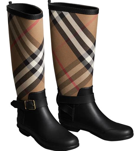 burberry haymarket rain boots nordstrom|Women's Burberry Boots .